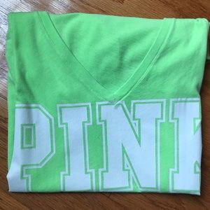 PINK v-neck T-shirt